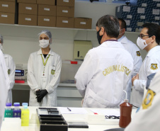 Equipamento amplia a capacidade prática de exames de DNA do Laboratório de Genética Molecular Forense e foi doado pela Secretaria Nacional da Segurança Pública do Ministério da Justiça.
Foto: SESP PR
