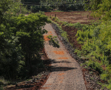 Maripá - 21-10-2020 -Pavimentação da estrada Auto Aurora em Maripá - Foto : Jonathan Campos / AEN