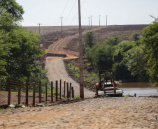 Maripá - 21-10-2020 -Pavimentação da estrada Auto Aurora em Maripá - Foto : Jonathan Campos / AEN