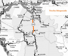 PR-445 será interditada para obras no trevo de Irerê