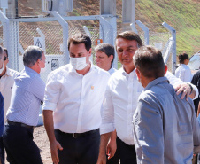 O governador Carlos Massa Ratinho Junior participou nesta sexta-feira (06), ao lado presidente da República Jair Bolsonaro, da inauguração da Pequena Central Hidrelétrica (PCH) Bedim, em Renascença, no Sudoeste do Paraná. 