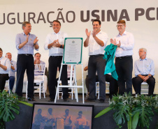 O governador Carlos Massa Ratinho Junior participou nesta sexta-feira (06), ao lado presidente da República Jair Bolsonaro, da inauguração da Pequena Central Hidrelétrica (PCH) Bedim, em Renascença, no Sudoeste do Paraná. 