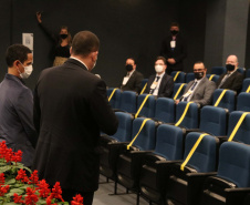 O encerramento do evento Senasp Itinerante, organizado Secretaria Nacional de Segurança Pública (SENASP), do Ministério da Justiça e Segurança Pública ocorreu nesta sexta-feira (06/11). No último dia do encontro foram feitas reuniões com os comandantes do Corpo de Bombeiros e diretores da Polícia Científica da região sul do país. Além disso, duas câmaras temáticas, uma sobre emendas parlamentares e outra sobre georreferenciamento e geointeligência, concluíram o evento.Foto:SESP