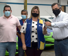 São sete veículos novos que servirão para atendimento da atenção básica das sete Unidades de Saúde do município. O investimento foi de R$ 280 mil Foto: Americo Antonio/SESA
