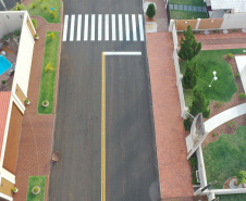 Novo asfalto melhora qualidade de vida da população de Missal. Foto: Alessandro Vieira/AEN