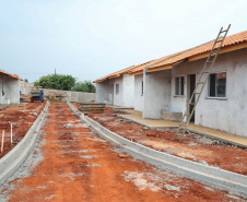 Prazo foi prorrogado. A obra conta com 40 moradias e já está com mais de 70% de conclusão. A previsão de entrega é para o primeiro trimestre de 2021.
Foto: Cohapar