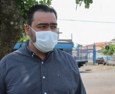 A obra de reforma da Unidade Básica de Saúde (UBS) do Jardim Ideal em Londrina. Na foto, Secretário municipal de saúde, Felippe Machado14/10/2020 - Foto: Geraldo  Bubniak/AEN