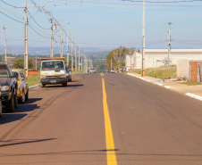 Pavimentação de Vias amplia o desenvolvimento em Apucarana.Foto Gilson Abreu/AEN