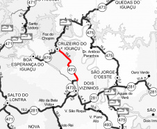 Serviços de conservação entre Dois Vizinhos e Cruzeiro do Iguaçu. 