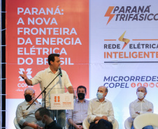 O governador Carlos Massa Ratinho Junior e o presidente da Copel, Daniel Pimentel Slaviero, apresentam nesta quarta-feira (18), em Palotina, no Oeste do Estado, uma chamada pública para a contratação de energia proveniente de autogeradores, na CVale em Palotina.Palotina, 18/11/2020 - Foto: Geraldo Bubniak/AEN