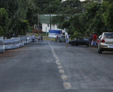 BRAGANEY - 23-10-2020 - Obras de Pavimentação asfáltica e calçada na cidade de Braganey - Foto : Jonathan Campos / AEN