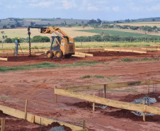 Avançam as obras de moradias populares em Itaguajé e Flórida. Foto: Cohapar