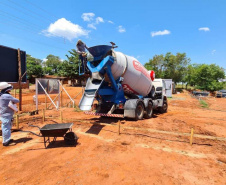 Avançam as obras de moradias populares em Itaguajé e Flórida. Foto: Cohapar