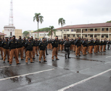 A Polícia Militar comemorou nesta quinta-feira (19), em todo Estado, o Dia da Bandeira. Nas unidades da Capital e do Interior foi feita a cerimônia alusiva com a incineração da Bandeira Nacional, sendo substituída por outra nova. Foto: SESP