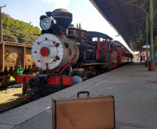 Maria Fumaça entre Morretes e Antonina vira atração no Litoral. Foto: Divulgação ABPF