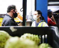 Orientação reduz contaminação por coronavírus na Ceasa Curitiba. Foto:Ceasa