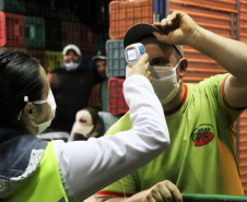 Orientação reduz contaminação por coronavírus na Ceasa Curitiba. Foto:Ceasa