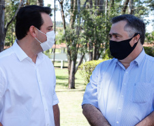 O governador Carlos Massa Ratinho Junior e o secretário de Estado da Saúde, Beto Preto, visitaram nesta quarta-feira (25) o Hospital de Dermatologia Sanitária do Paraná (HDSPR), em Piraquara. 