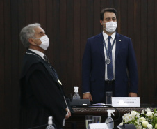 Durante a solenidade o desembargador Irajá Romeo Hilgenberg Prestes Mattar recebeu a Medalha de Excelência Judiciária, pelos seus 50 anos de exercícios da magistratura. O juiz é o único no País a atuar como magistrado por cinco décadas ininterrupta Foto: Jonathan Campos/AEN