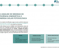 Os técnicos municipais que atuam no desenvolvimento dos projetos de investimentos urbanos terão o apoio do Serviço Social Autônomo Paranacidade, vinculado à Secretaria do Desenvolvimento Urbano e de Obras Públicas, para a elaboração de propostas que promovam maior eficiência e autossuficiência energética a partir da implantação de sistemas fotovoltaicos em prédios públicos.Imagem:SEDU
