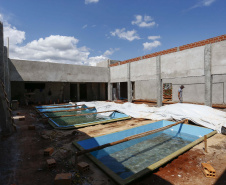 SANTA TEREZA DO OESTE - 02-12-2020 - OBRAS - PISCINA DE HIDROGINASTICA -   Foto: Jonathan Campos/ AEN