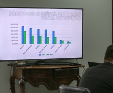 De janeiro a outubro deste ano, o governo do estado do Paraná economizou R$ 71,4 milhões com o estabelecimento do teletrabalho. A redução de gastos é referente á economia gerada nas viagens e também nas despesas fixas correntes da estrutura governamental. Os resultados foram apresentados pelo Grupo de Trabalho Inovação na Gestão de Pessoas, que analisou o impacto do teletrabalho no período da pandemia.Foto: Geraldo Bubniak/AEN