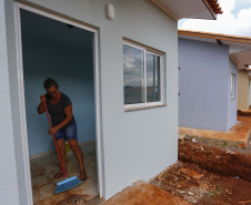 SANTA TEREZA DO OESTE - 02-12-2020 -OBRAS DE CASAS POPULARES -  Foto: Jonathan Campos/ AEN