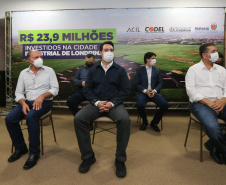O governador Carlos Massa Ratinho Junior libera, nesta quinta-feira (15), recursos para a instalação da Cidade Industrial de Londrina