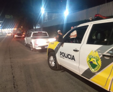 A estratégia de presença ostensiva e maciça da Polícia Militar nas ruas resultou na redução dos principais índices criminais durante os 15 primeiros dias do Verão Consciente 2020/2021 no Litoral.   -  Foto: Divulgação PMPR