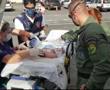 Nos primeiros 15 dias do Verão Consciente 2020/2021, o Batalhão de Polícia Militar de Operações Aéreas (BPMOA) atuou em resgates e remoções aeromédicas e prestou apoio com patrulhamento aéreo e atendimento de vítimas de afogamentos e acidentes de trânsito no Litoral.  - Curitiba, 05/01/2021 - Foto: Divulgação BPMOA/PMPR/SESP