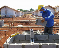 Condomínio do Idoso de Foz do Iguaçu tem 80% das obras executadas. Foto: Jonathan Campos/ AEN