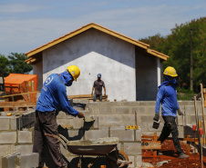 Condomínio do Idoso de Foz do Iguaçu tem 80% das obras executadas. Foto: Jonathan Campos/ AEN