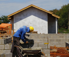 Condomínio do Idoso de Foz do Iguaçu tem 80% das obras executadas. Foto: Jonathan Campos/ AEN