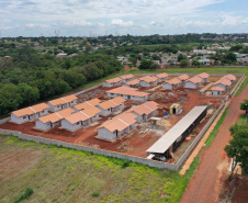 Condomínio do Idoso de Foz do Iguaçu tem 80% das obras executadas. Foto: Alessandro Vieira/AEN