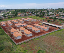 Condomínio do Idoso de Foz do Iguaçu tem 80% das obras executadas. Foto: Alessandro Vieira/AEN