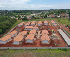 Condomínio do Idoso de Foz do Iguaçu tem 80% das obras executadas. Foto: Alessandro Vieira/AEN