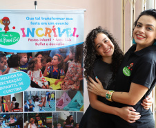 O Banco da Mulher Paranaense, programa gerenciado pela Fomento Paraná, completou três meses em dezembro colecionando bons indicadores.Na foto, Amanda Carla dos Santos da Costa de Sousa, proprietária de uma casa de recreação infantil e organização de eventos. Foto: José Fernando Ogura/AEN