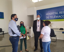 Hospitais do Paraná passam por verificação de conformidade com regras, determinações e disponibilização de leitos, principalmente com relação ao tratamento das vítimas da covid-19. As inspeções são feitas por agentes da Controladoria-Geral do Estado, que nesta sexta-feira (08) foram ao Hospital Regional de Telêmaco Borba, nos Campos Gerais, inaugurado há seis meses. -  Curitiba, 08/01/2021  -  Foto: Divulgação CGE
