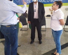 Hospitais do Paraná passam por verificação de conformidade com regras, determinações e disponibilização de leitos, principalmente com relação ao tratamento das vítimas da covid-19. As inspeções são feitas por agentes da Controladoria-Geral do Estado, que nesta sexta-feira (08) foram ao Hospital Regional de Telêmaco Borba, nos Campos Gerais, inaugurado há seis meses. -  Curitiba, 08/01/2021  -  Foto: Divulgação CGE
