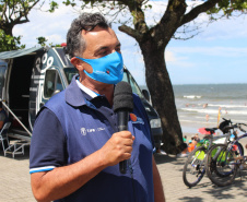 Para facilitar o contato com os moradores e veranistas que estiverem nas praias do Paraná durante a temporada de verão, o Tribunal de Justiça do Paraná (TJPR), por meio da 2ª Vice-Presidência, trouxe ao litoral o projeto “Justiça Itinerante”, que faz parte das atividades do Verão Consciente 2020/2021 do Governo do Estado. A unidade móvel percorre os balneários das praias do Paraná até a próxima segunda-feira (11/01). -  Curitiba, 08/01/2021  -  Foto: Divulgação TJPR