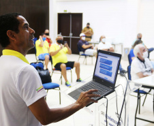 Vice-governador Darci Piana,  participa de reunião de balanço do Verão Consciente no Litoral. Foto:SESP