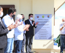 Um investimento do Governo do Estado vai reforçar a segurança do distrito de Entre Rios, área rural de Guarapuava, na região Central do Paraná. Nesta segunda-feira (11), o governador Carlos Massa Ratinho Junior esteve na localidade para a inauguração da nova sede Destacamento da Polícia Militar instalada no distrito. Entre Rios, Guarapuava, 11/01/2021 - Foto: Geraldo Bubniak/AEN