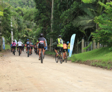 Pedala Paraná é lançado em Guaratuba com a participação de 130 ciclistas. Foto: Verão Consciente