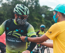 Pedala Paraná é lançado em Guaratuba com a participação de 130 ciclistas. Foto: Verão Consciente