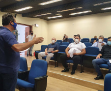 Prefeitos e representantes municipais das cidades que rodeiam as seis usinas hidrelétricas do Rio Iguaçu conheceram a Resolução Conjunta Sedest/IAT n°023/2019 e a estrutura da Secretaria do Desenvolvimento Sustentável e do Turismo