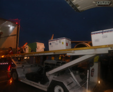 Chegada das vacinas contra a Covid-19 no Aeroporto Afonso Pena em Curitiba-  18/01/2021 - Foto: Geraldo Bubniak/AEN