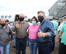 Dsitribuicao  das vacinas contra a Covid-19 no Aeroporto de Maringa com o Secretario de Estado da Saude, Beto Preto n-  19/01/2021 - Foto: Geraldo Bubniak/AEN
