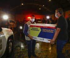 CASCAVEL- Dsitribuiçãoo das vacinas contra a Covid-19 . Foto: Jonathan Campos/AEN