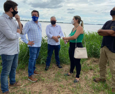 O secretário estadual do Desenvolvimento Sustentável e do Turismo, Márcio Nunes, percorreu, nesta semana, as margens do Rio Paraná, no Oeste do Estado, para identificar potenciais de turismo em água doce. Foto:SEDEST