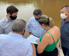 O secretário estadual do Desenvolvimento Sustentável e do Turismo, Márcio Nunes, percorreu, nesta semana, as margens do Rio Paraná, no Oeste do Estado, para identificar potenciais de turismo em água doce. Foto:SEDEST